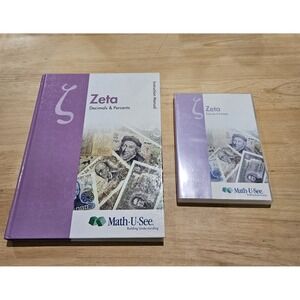 Math-U-See‎ Zeta Decimals & Percents Instruction Manual DVD Homeschool Complete